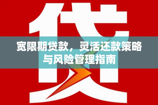 伽师宽限期贷款，灵活还款策略与风险管理指南