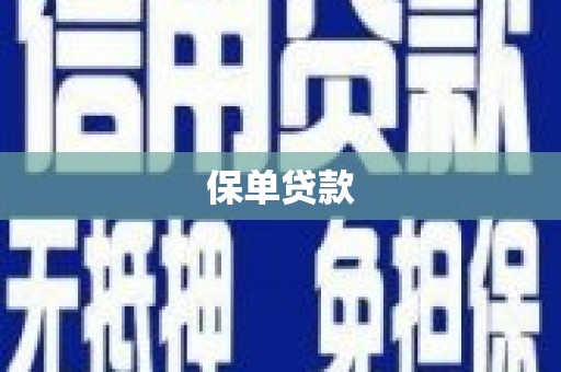 崆峒保单贷款