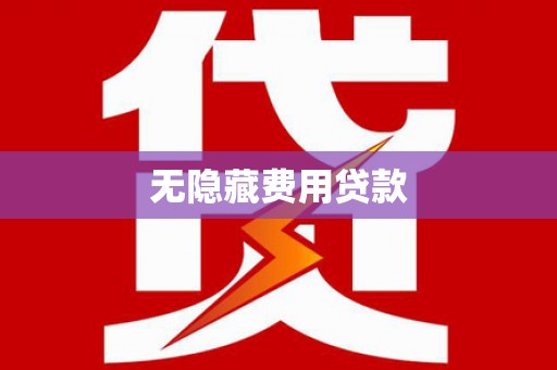 南安无隐藏费用贷款