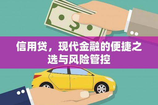 绥芬河信用贷，现代金融的便捷之选与风险管控
