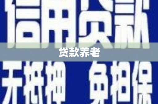 龙潭贷款养老