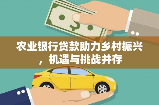 六龟农业银行贷款助力乡村振兴，机遇与挑战并存