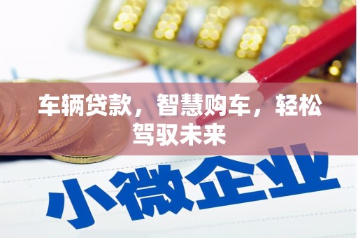莒南车辆贷款，智慧购车，轻松驾驭未来