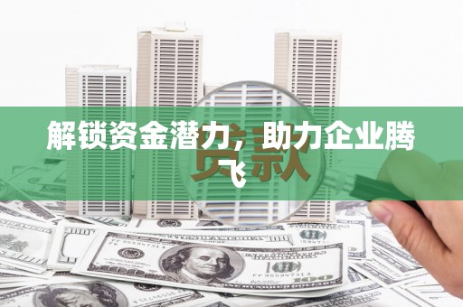 沿滩解锁资金潜力，助力企业腾飞